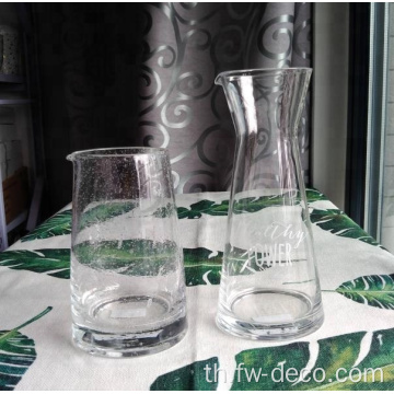 CARFE CARAFE WINE CARAFE ที่กำหนดเอง 1,000 มล. พร้อมฝาปิด